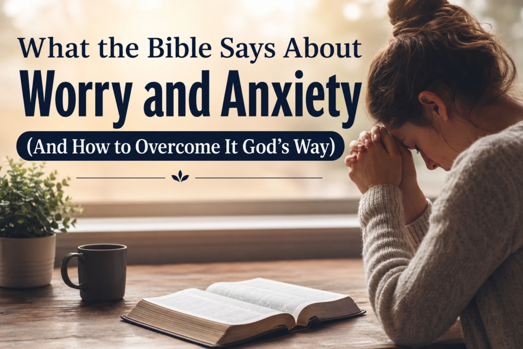 What the Bible Says About Worry and Anxiety (And How to Overcome It God’s Way)